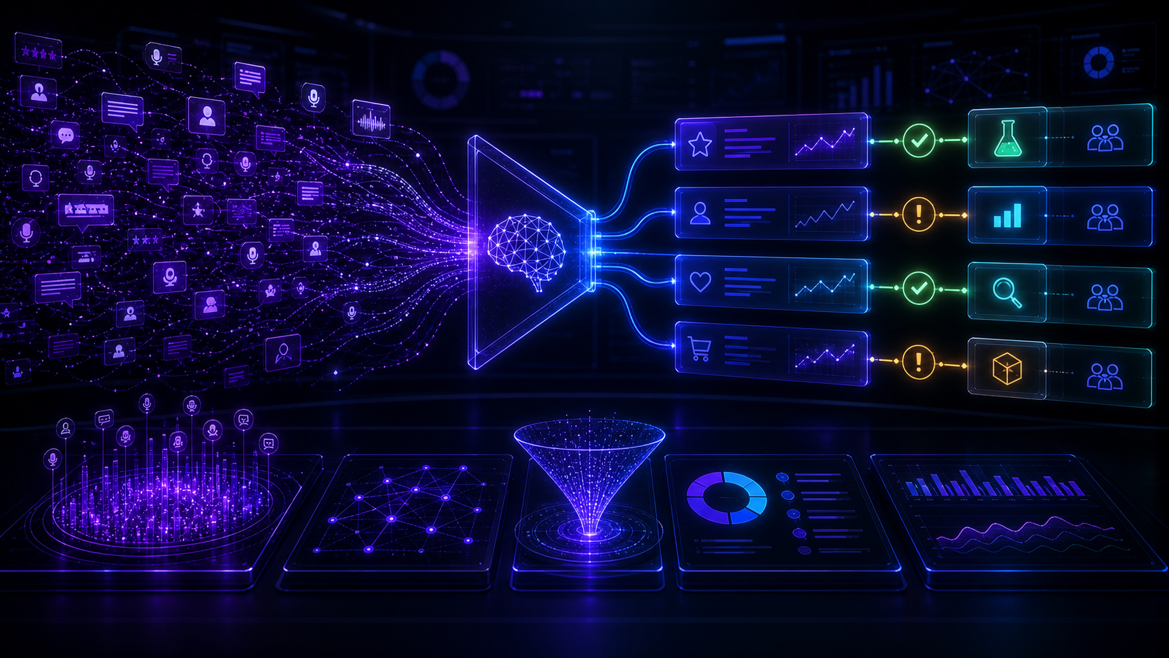 Illustration éditoriale de l'article IA pour Product Owners et discovery : décider plus vite